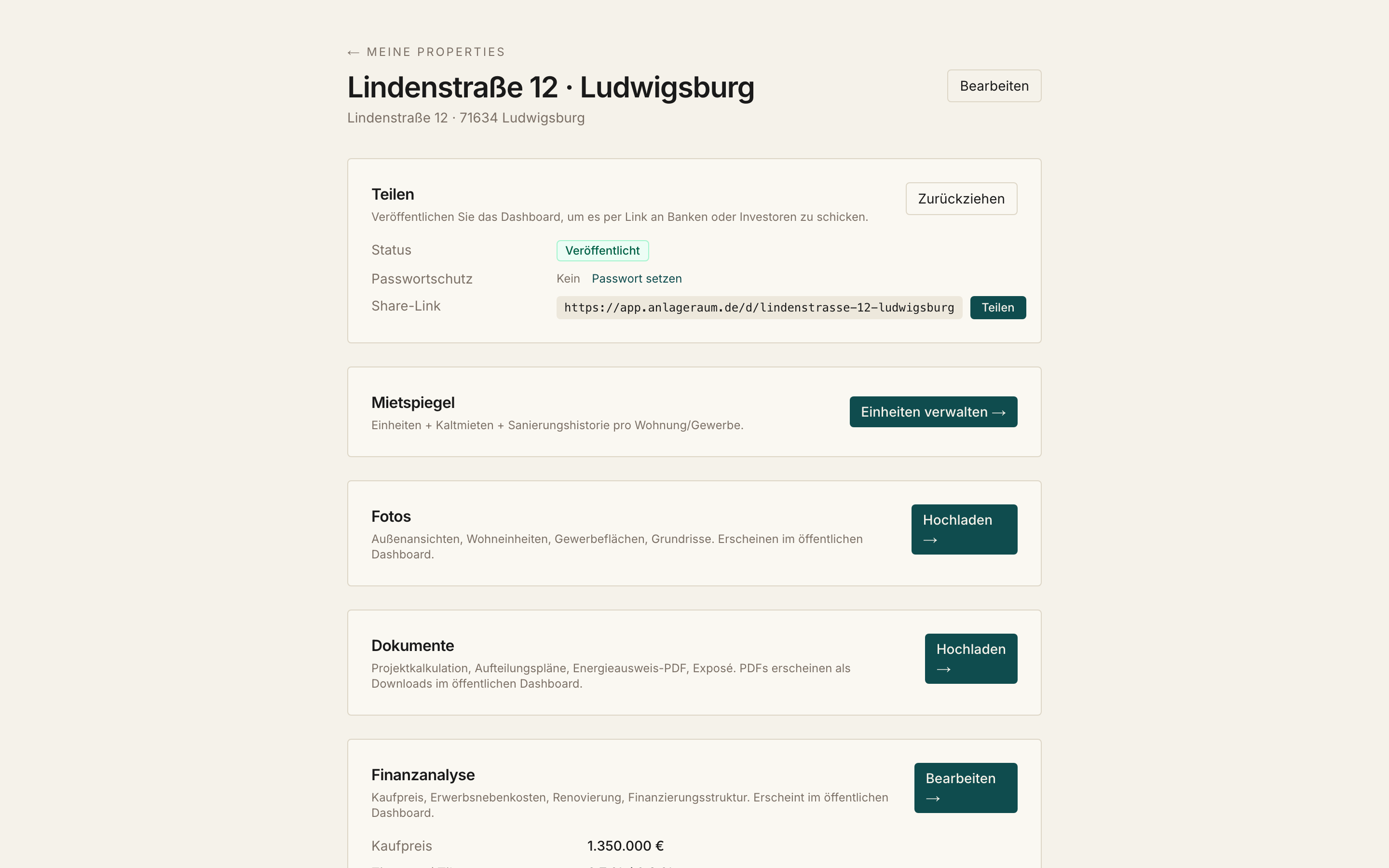 Objekt anlegen visualization